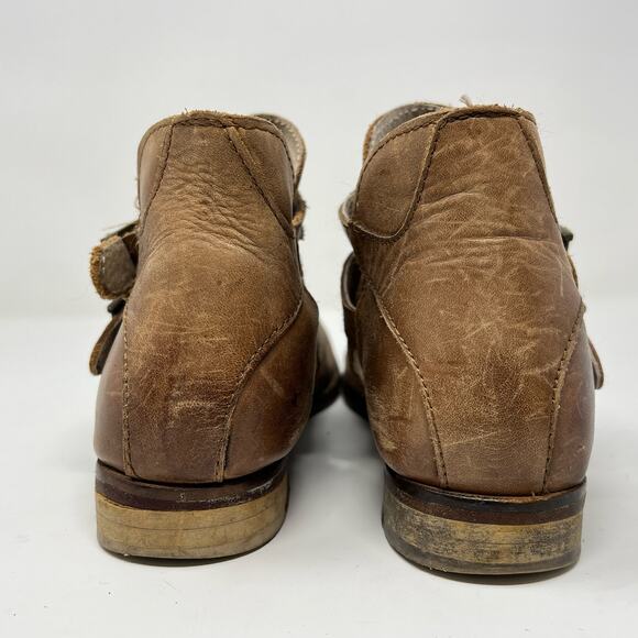 Free People Braeburn Ankle Bootie Tobacco Leather Women's 37 US 6.5 Brown - Picture 6 of 10